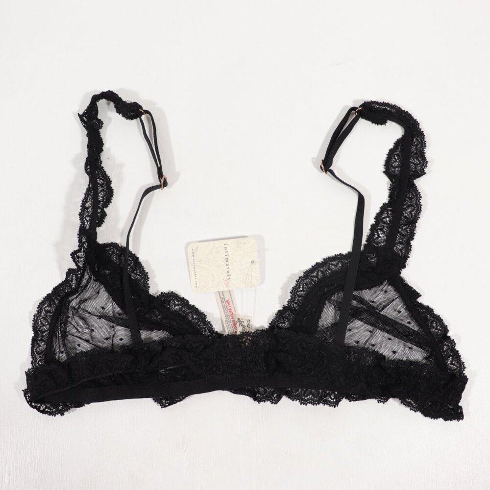 NWT Free People Heart To Heart Bralette in Black Size XL - Picture 9 of 9
